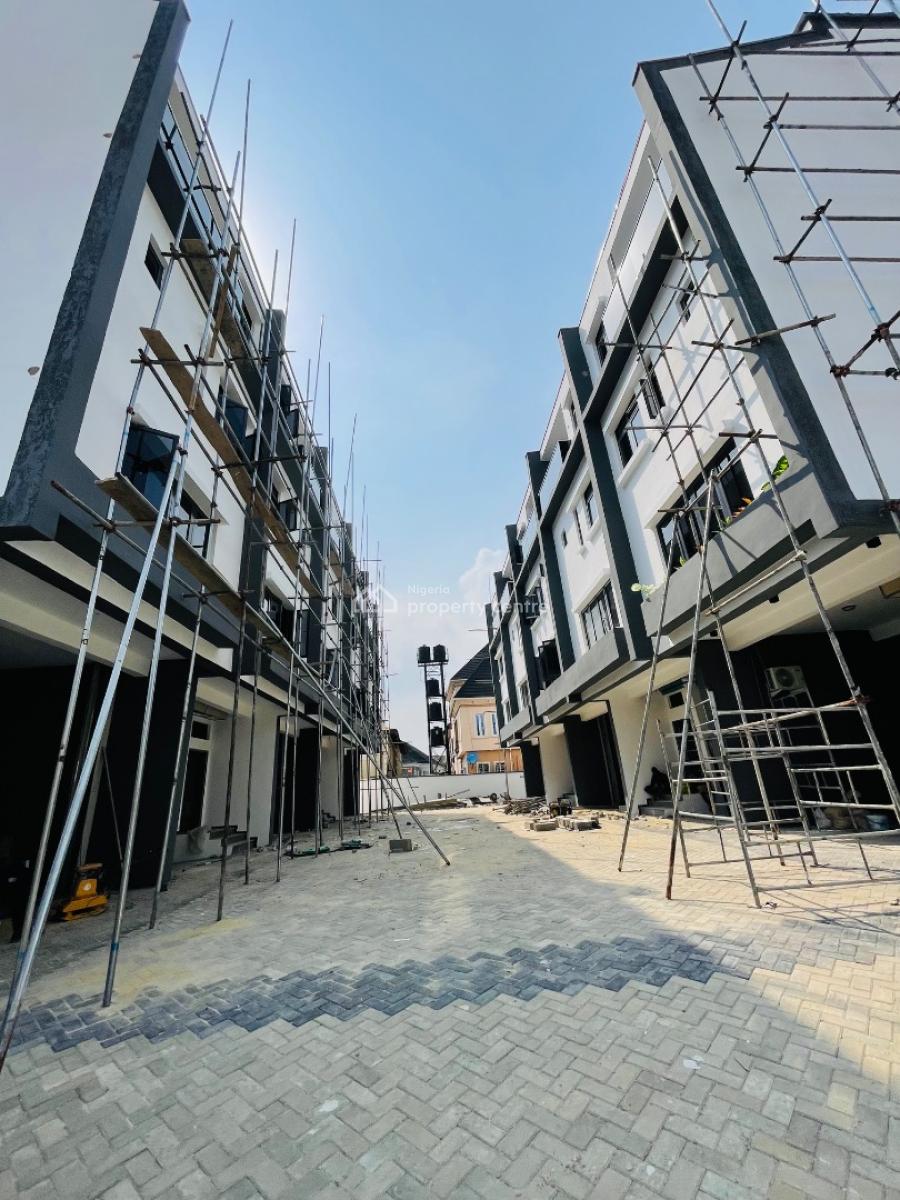 Top Quality 4 Bedroom Terrace Duplex with a Bq in a Secured Estate, Semi Finished Home with Garage, Bq in a Secured Estate, Gbagada, Lagos, Terraced Duplex for Sale