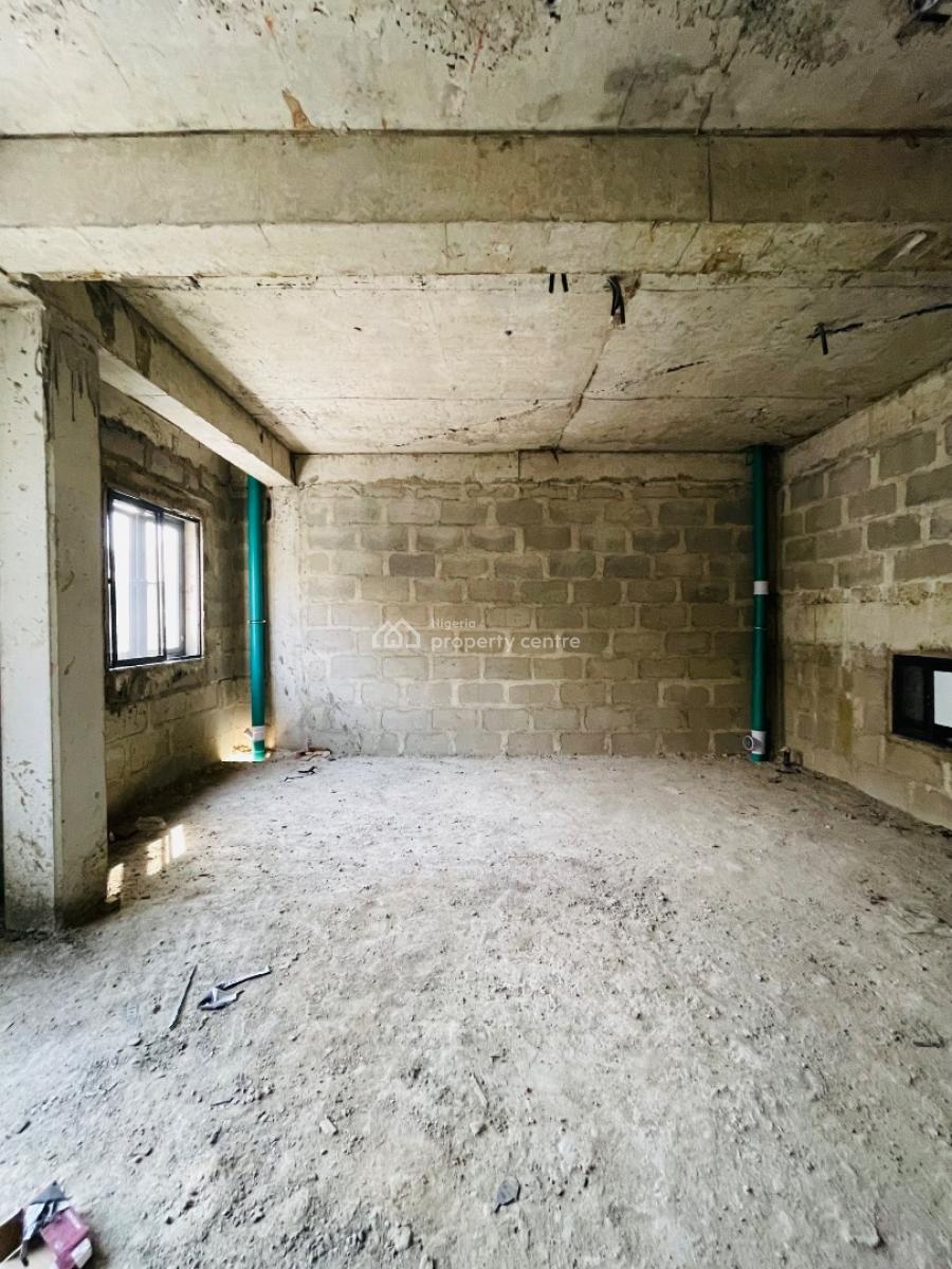 Top Quality 4 Bedroom Terrace Duplex with a Bq in a Secured Estate, Semi Finished Home with Garage, Bq in a Secured Estate, Gbagada, Lagos, Terraced Duplex for Sale