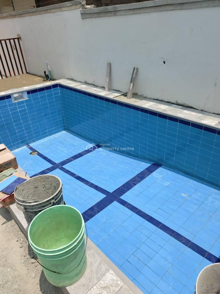 4 Bedroom Semi Detached Duplex with Swimming Pool and Bq, Newroad Adjacent Chevron, Lekki Expressway, Lekki, Lagos, Semi-detached Duplex for Sale