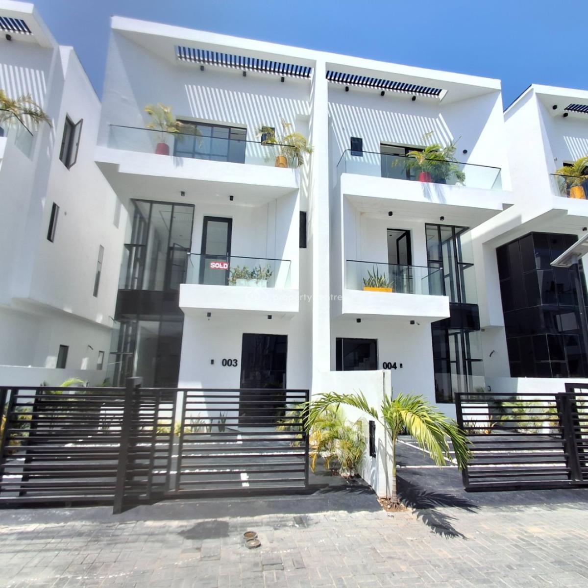 Four Bedroom Semi Detached Duplex, Orchid Road, Lafiaji, Lekki, Lagos, Semi-detached Duplex for Sale
