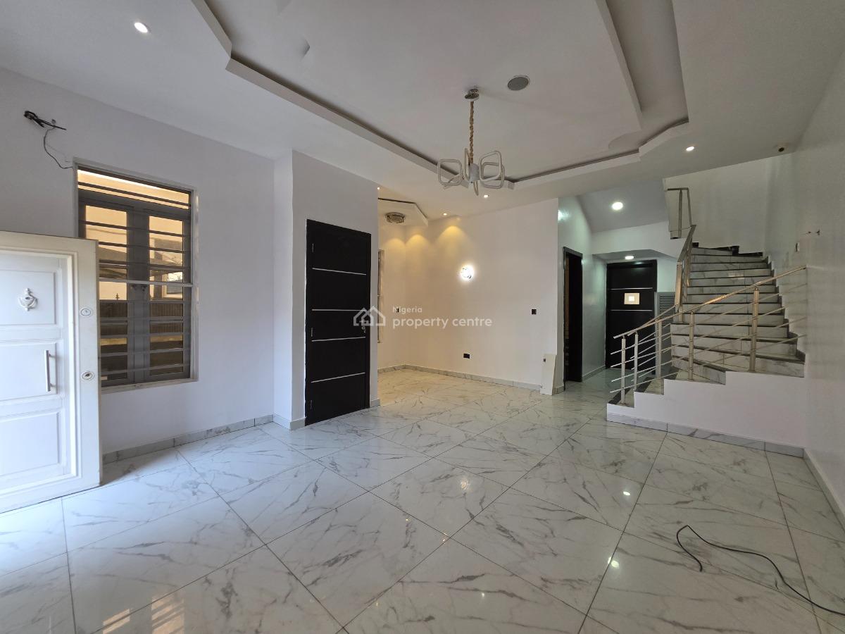 4 Bedroom Semi-detached Duplex with Bq, Chevron, Lekki, Lagos, Semi-detached Duplex for Rent