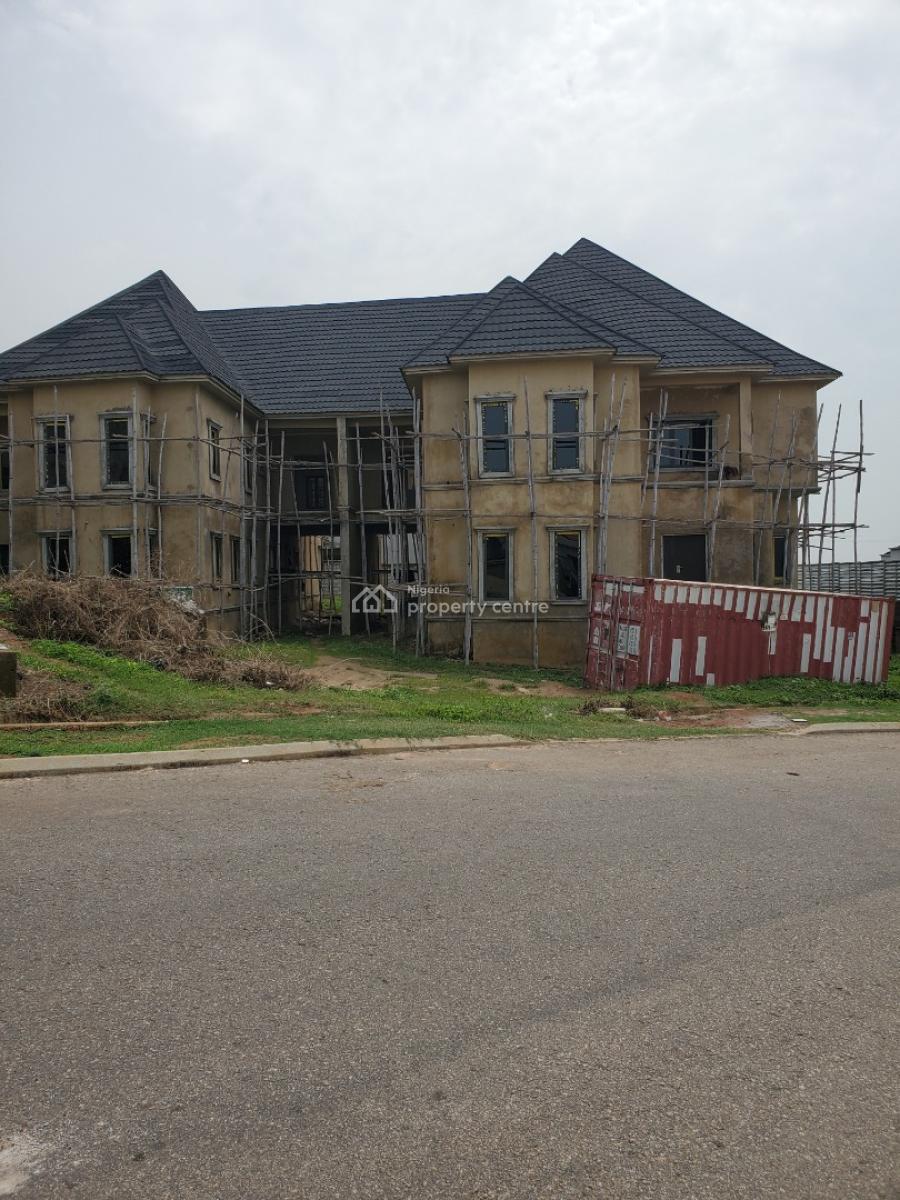 Luxury 2 Units of 5-bedroom Semi-finished Duplex with 2-room Bq, Asokoro District, Abuja, Semi-detached Duplex for Sale