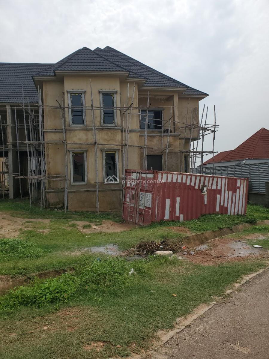 Luxury 2 Units of 5-bedroom Semi-finished Duplex with 2-room Bq, Asokoro District, Abuja, Semi-detached Duplex for Sale