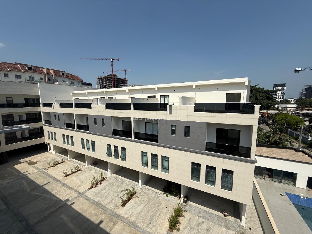 Newly Built 4 Bedroom Terrace with Rooftop Terrace and Maids Room, Ikoyi, Lagos, Terraced Duplex for Rent