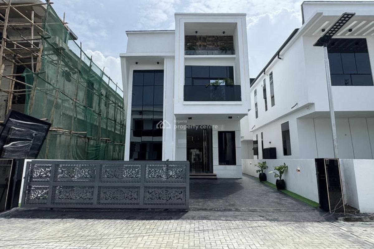 Charming 5 Bedroom Detached Duplex with Swimming Pool and Bq, Chevron Toll Gate, Lekki, Lagos, Detached Duplex for Sale