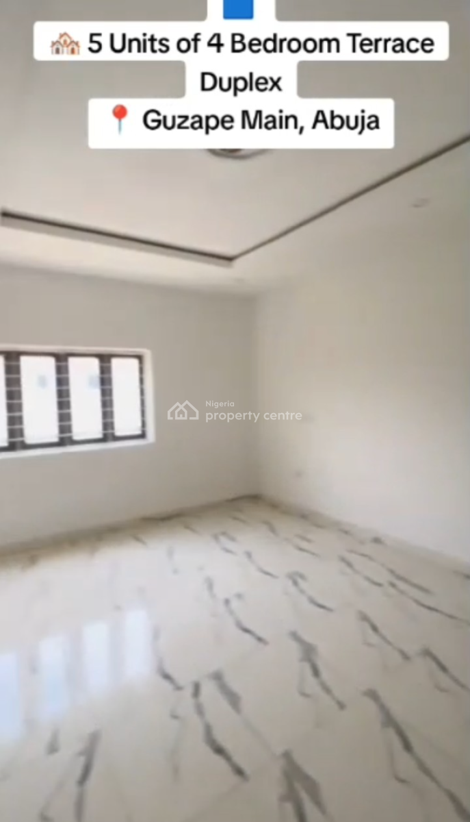 5 Units of 4bedroom Terrace Duplexes +bq Each, Guzape Main, Guzape District, Abuja, Terraced Duplex for Sale