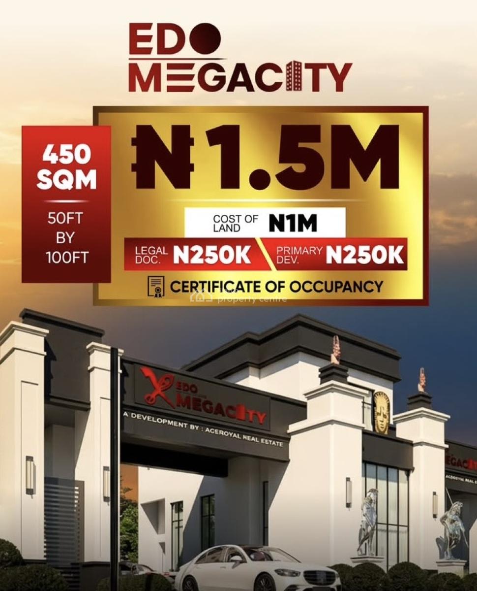 Developed Dry Land for Buy and Build, Edo Mega City, Aduwawa Byepass, Benin, Oredo, Edo, Mixed-use Land for Sale