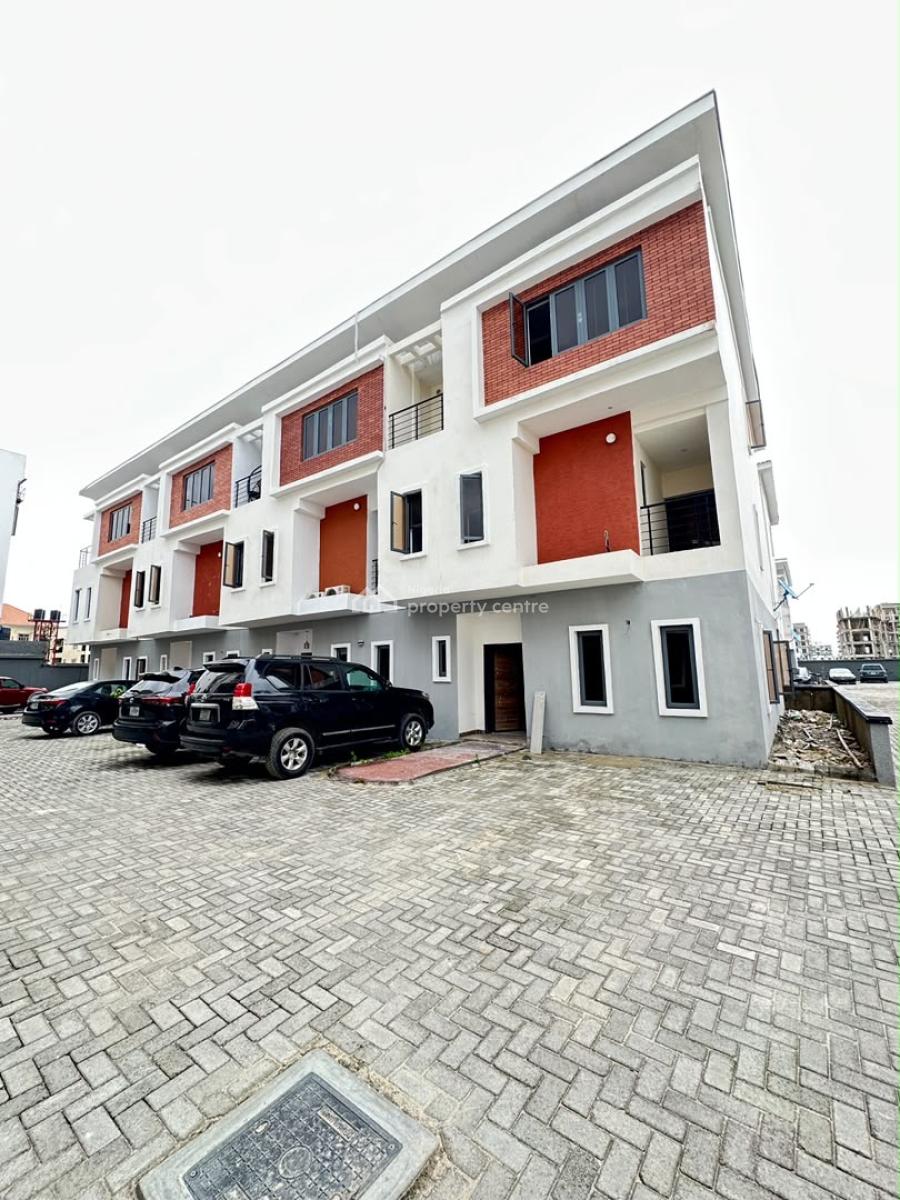 Spacious 4 Bed Terrace Duplex with Bq & Swimming Pool (1 Unit Left), Featuring Family Lounge & Inbuilt Speakers, Ikate, Lekki, Lagos, Terraced Duplex for Sale