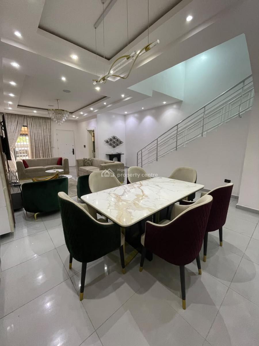 Tastefully Furnished and Serviced with 24/7 Power Supply 4 Bedroom En-, Lekki Phase 1, Lekki, Lagos, Terraced Duplex for Rent