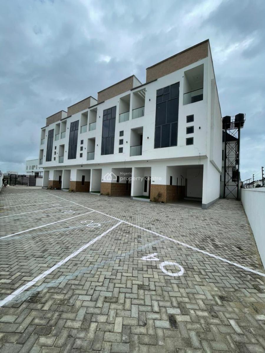 Contemporary 4 Bedroom Terrace  Sitting on Two Floors, Chevron, Lekki, Lagos, Terraced Duplex for Sale
