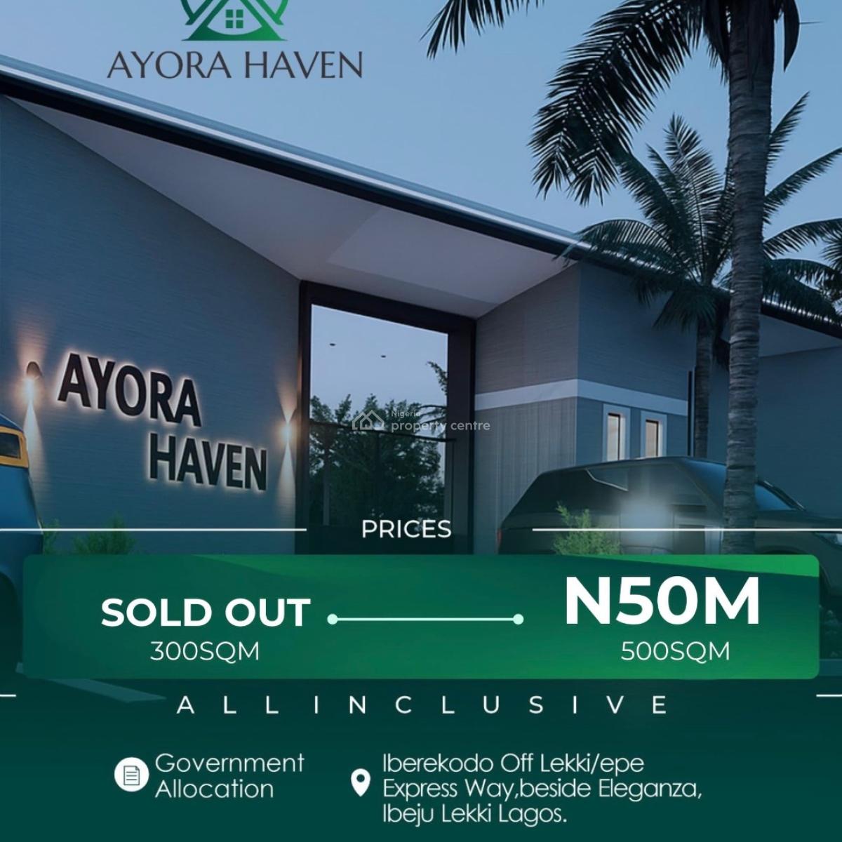 Developed Dry Land for Buy and Build, Ayora Estate Located Off Lekki-epe Expressway Beside Eleganza, Iberekodo, Ibeju Lekki, Lagos, Mixed-use Land for Sale