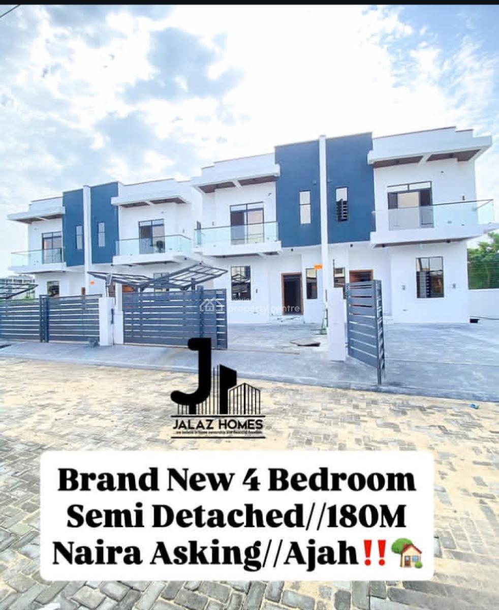 Brand New 4 Bedroom Semi Detached Duplex, Lekki, Lagos, Semi-detached Duplex for Sale