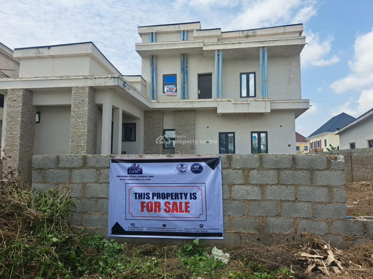 a Well Built 5 Bedrooms Detached Penthouse, After Trademore Estate, Lugbe District, Abuja, House for Sale