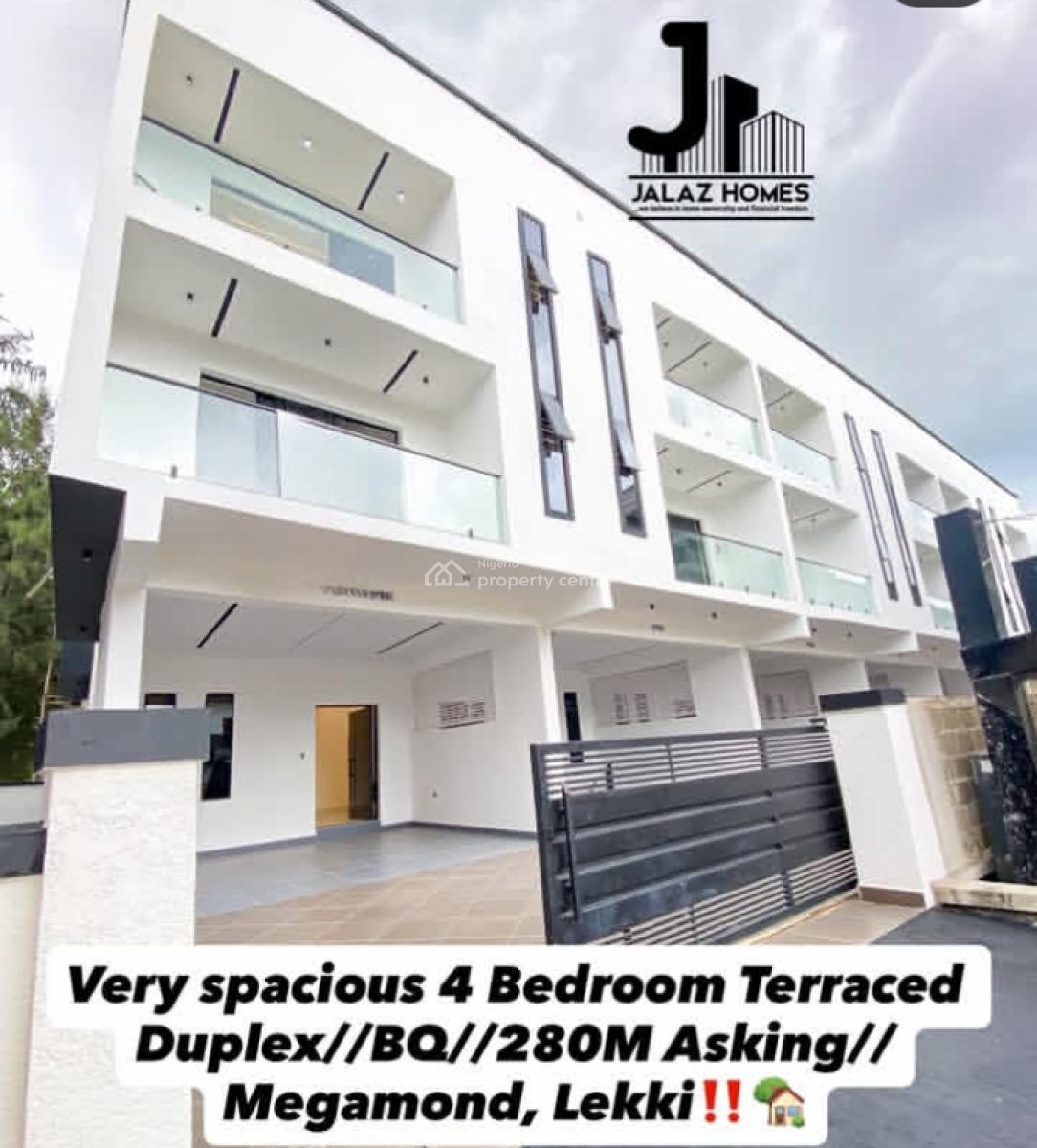 Brand New 4 Bedroom Terraced Duplex, Megamond, Lekki, Lagos, Terraced Duplex for Sale