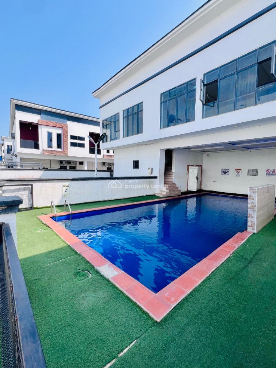 Luxury Furnished 3 Bedroom Duplex with Swimming Pool, Gym & Playground, Before Orchid Enyo Filling Station By Lekki 2nd Toll Gate, Lekki, Lagos, Terraced Duplex for Rent