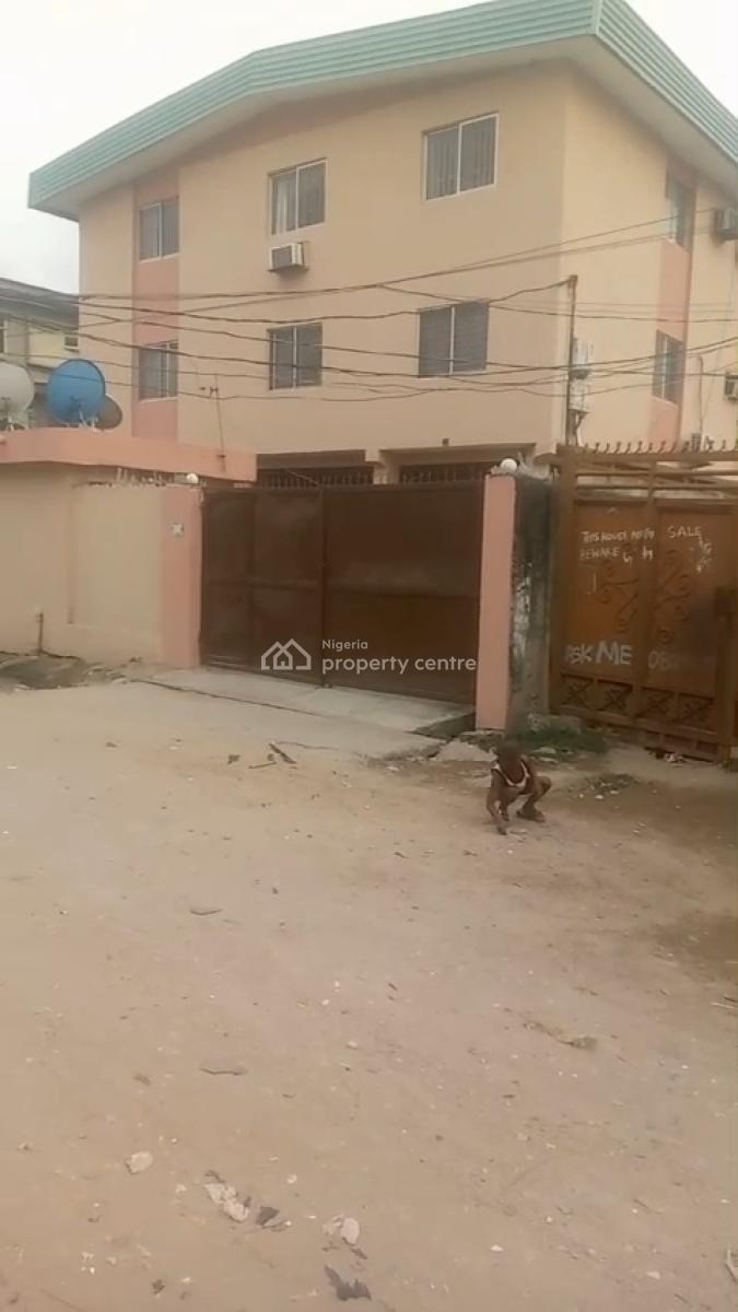 Block of 4 Flat of 3 Bedroom Flat, Off Anjorin Street, Via Olufemi, Surulere, Lagos, Block of Flats for Sale