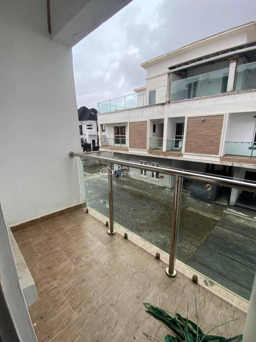 Real Good 4 Bedroom Terraced with a Very Large Balcony Sit Out !, Orchid Road , in a Secured Estate , Has Two Balconies, Lekki, Lagos, Terraced Duplex for Rent