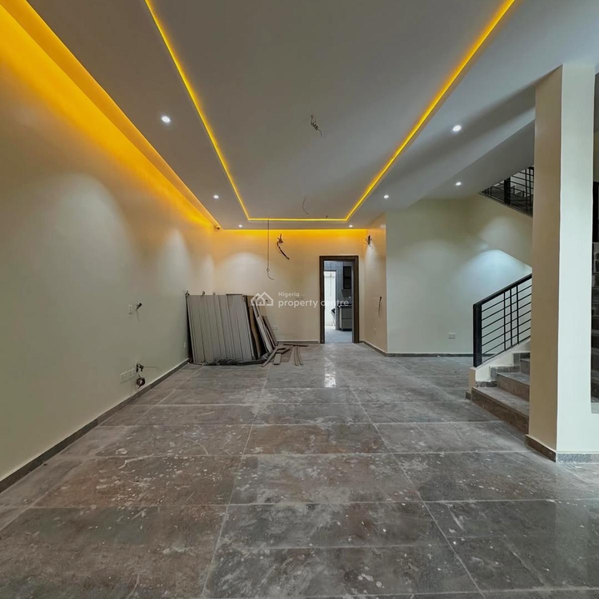 Brown New 4 Bedroom Terrace Duplex with Bq, Jahi, Abuja, Terraced Duplex for Sale