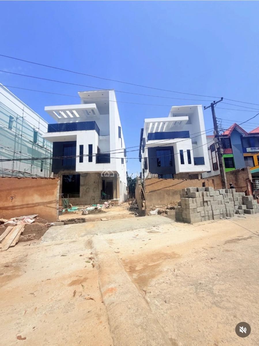 Newly Built 5 Bedroom Fully Detached  Duplex with Bq, Adeniyi Jones, Ikeja, Lagos, Detached Duplex for Sale