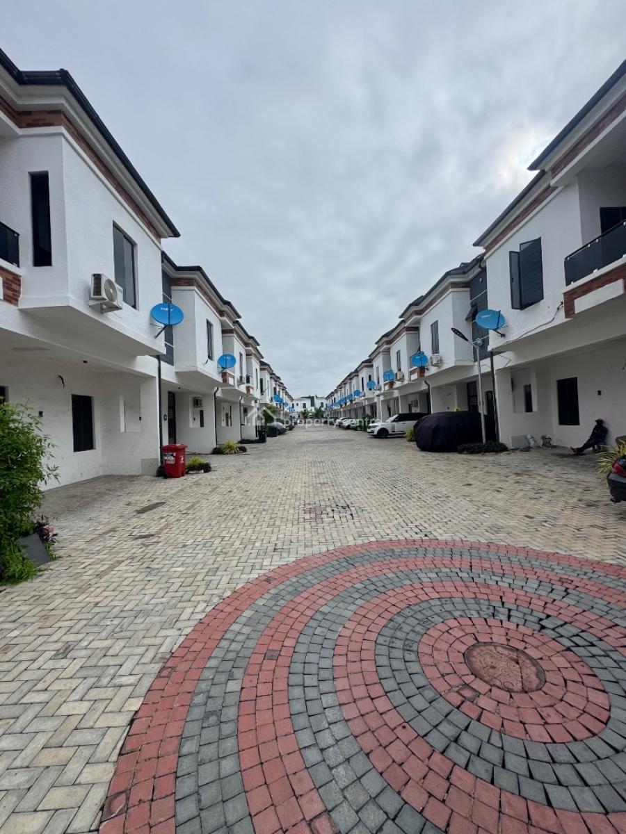 Luxurious Brand New Well Structured 4 Bedroom & Gym in a Secure Estate, Vgc Harris Drive Lekkj, Lekki, Lagos, Terraced Duplex for Sale