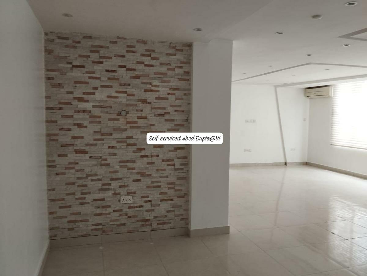 Serviced 4 Bedroom Terrace Duplex with Pool Bq and Other Facilities, Victoria Island (vi), Lagos, Terraced Duplex for Rent