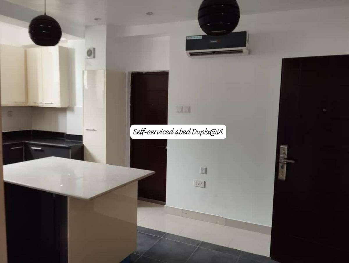 Serviced 4 Bedroom Terrace Duplex with Pool Bq and Other Facilities, Victoria Island (vi), Lagos, Terraced Duplex for Rent