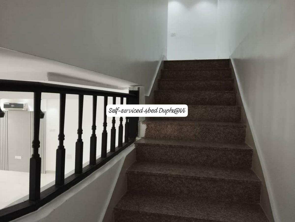 Serviced 4 Bedroom Terrace Duplex with Pool Bq and Other Facilities, Victoria Island (vi), Lagos, Terraced Duplex for Rent