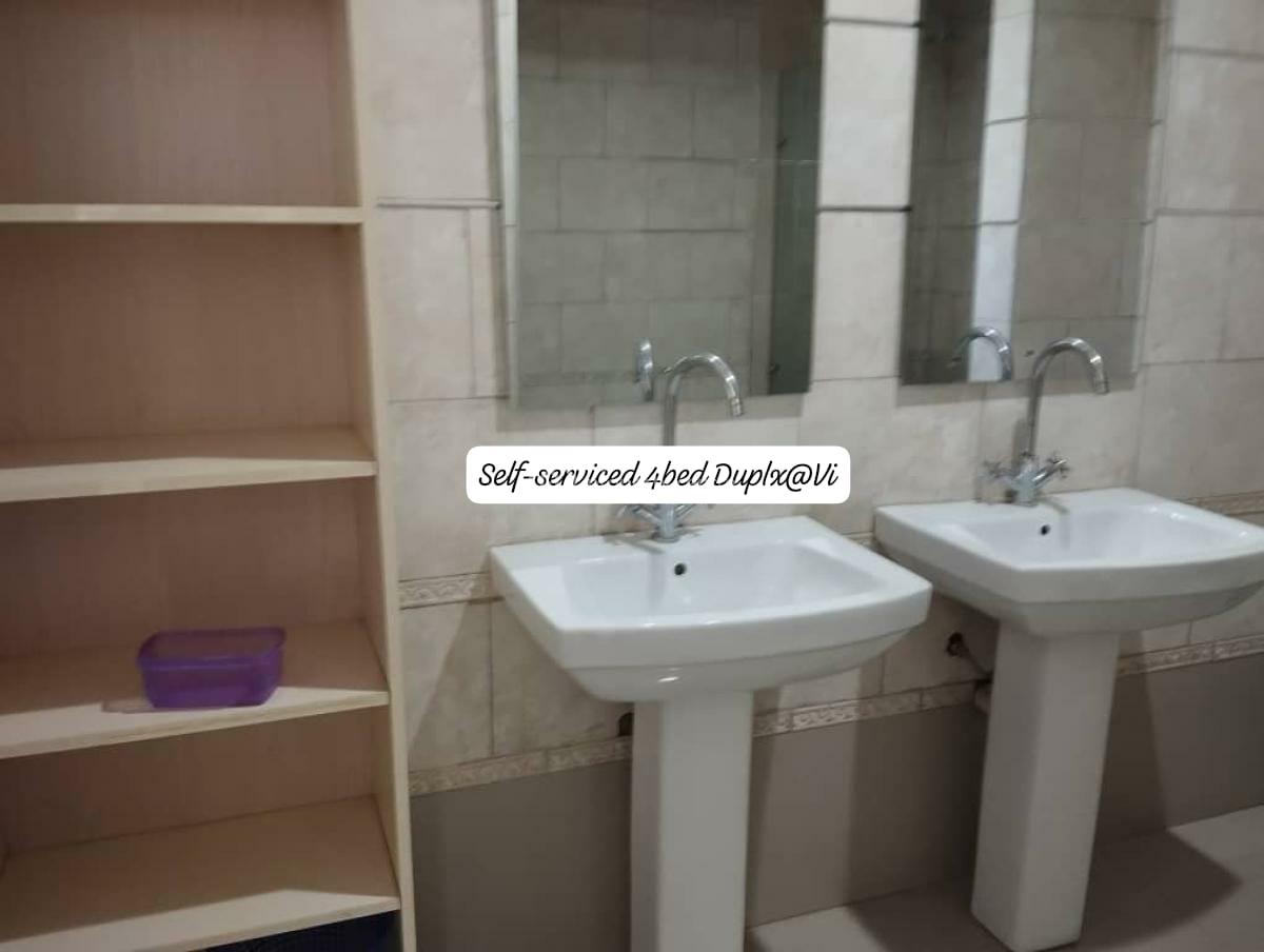 Serviced 4 Bedroom Terrace Duplex with Pool Bq and Other Facilities, Victoria Island (vi), Lagos, Terraced Duplex for Rent