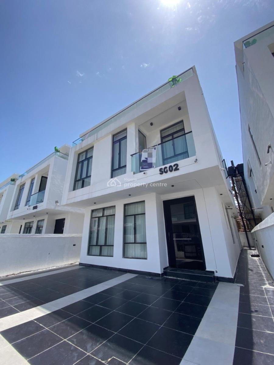Luxurious 5 Bedroom Brand New Fully Detached Smart House with Bq, Chevron Toll Gate, Lekki, Lagos, Detached Duplex for Rent