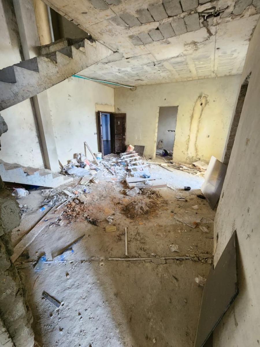 Carcass 4 Bedroom Maisonette, Ikate, Lekki, Lagos, House for Sale