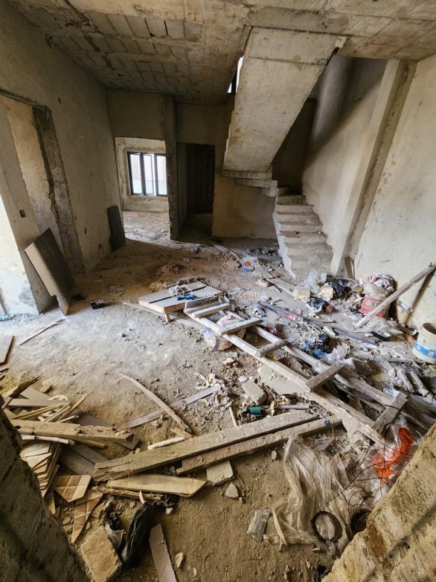 Carcass 4 Bedroom Maisonette, Ikate, Lekki, Lagos, House for Sale