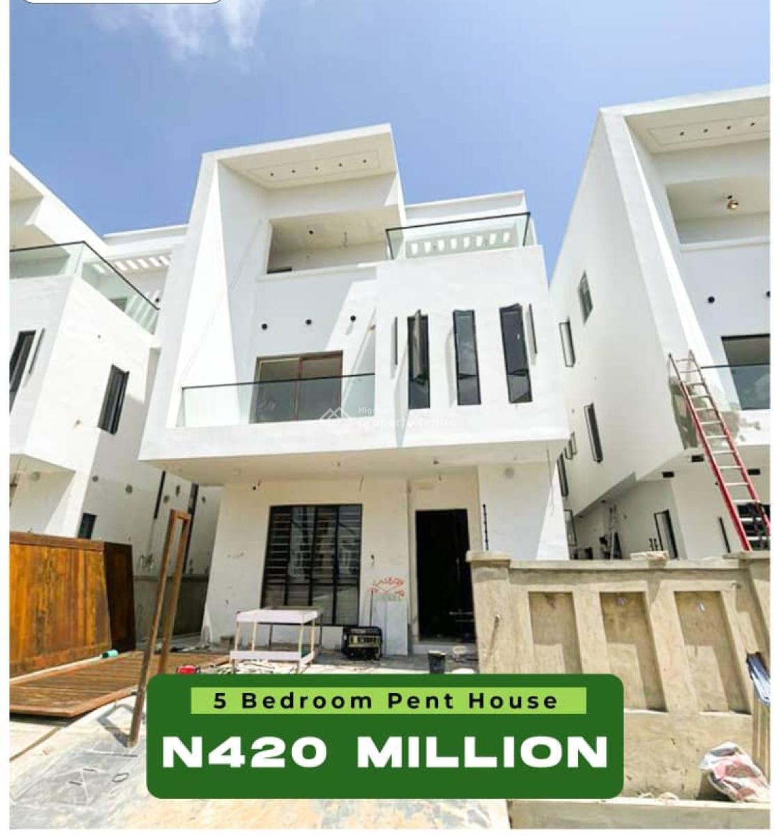 5 Bedroom Detached Duplex with Penthouse, Ikota, Lekki, Lagos, Detached Duplex for Sale