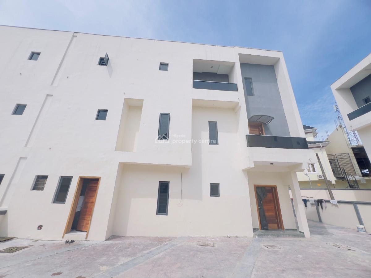 4bedroom Semi Detached Duplex with Bq, New Road , Chevron, Lekki, Lagos, Semi-detached Duplex for Sale