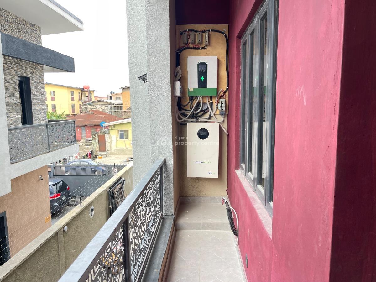 Newly Built 3 Bedroom Apartment with Inverter, Off Pedro Road, By Charly Boy Bus Stop, Gbagada, Lagos, Flat / Apartment for Sale