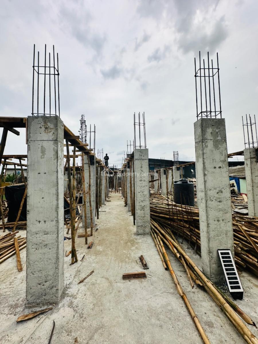 Luxury 2 Bedroom Apartment with Rooftop Lounge for Airbnb / Residence, Currently at 20% Construction. Delivery Date December., Surulere, Lagos, Flat / Apartment for Sale