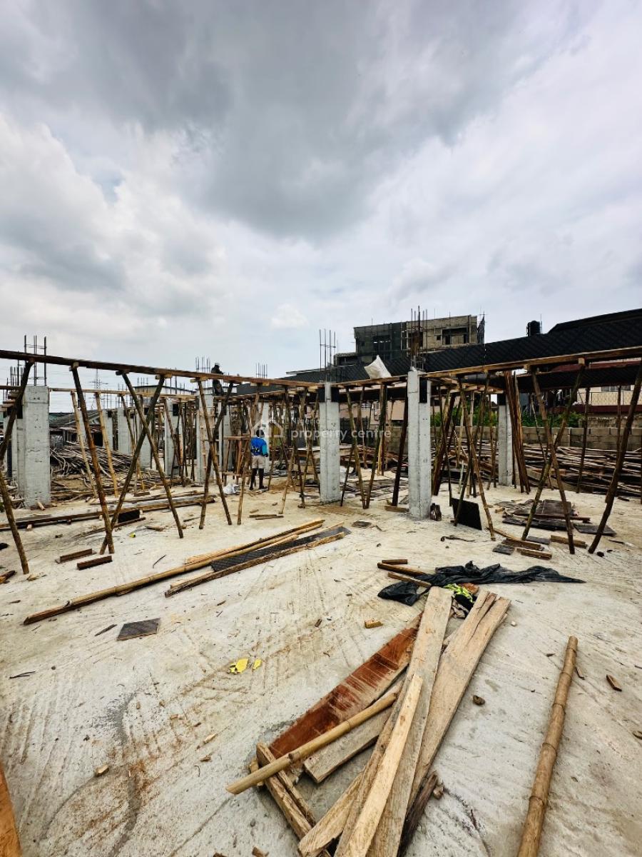 Luxury 2 Bedroom Apartment with Rooftop Lounge for Airbnb / Residence, Currently at 20% Construction. Delivery Date December., Surulere, Lagos, Flat / Apartment for Sale