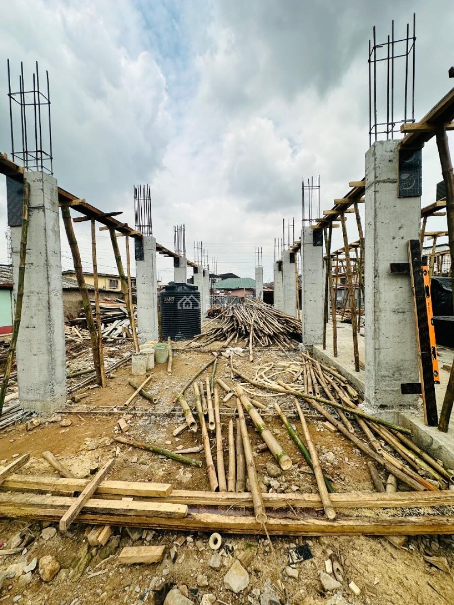 Luxury 2 Bedroom Apartment with Rooftop Lounge for Airbnb / Residence, Currently at 20% Construction. Delivery Date December., Surulere, Lagos, Flat / Apartment for Sale