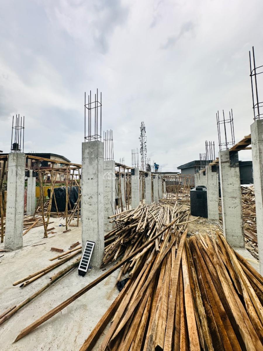 Luxury 2 Bedroom Apartment with Rooftop Lounge for Airbnb / Residence, Currently at 20% Construction. Delivery Date December., Surulere, Lagos, Flat / Apartment for Sale