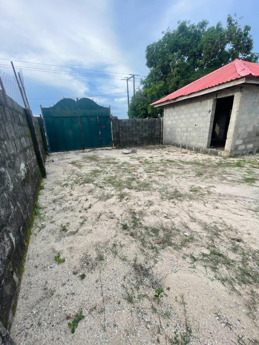 2 & Half Plots of Commercial Land with Bungalow and Foundation, Facing Dangote Refinery Expressway, Ibeju Lekki, Lagos, Commercial Land for Sale