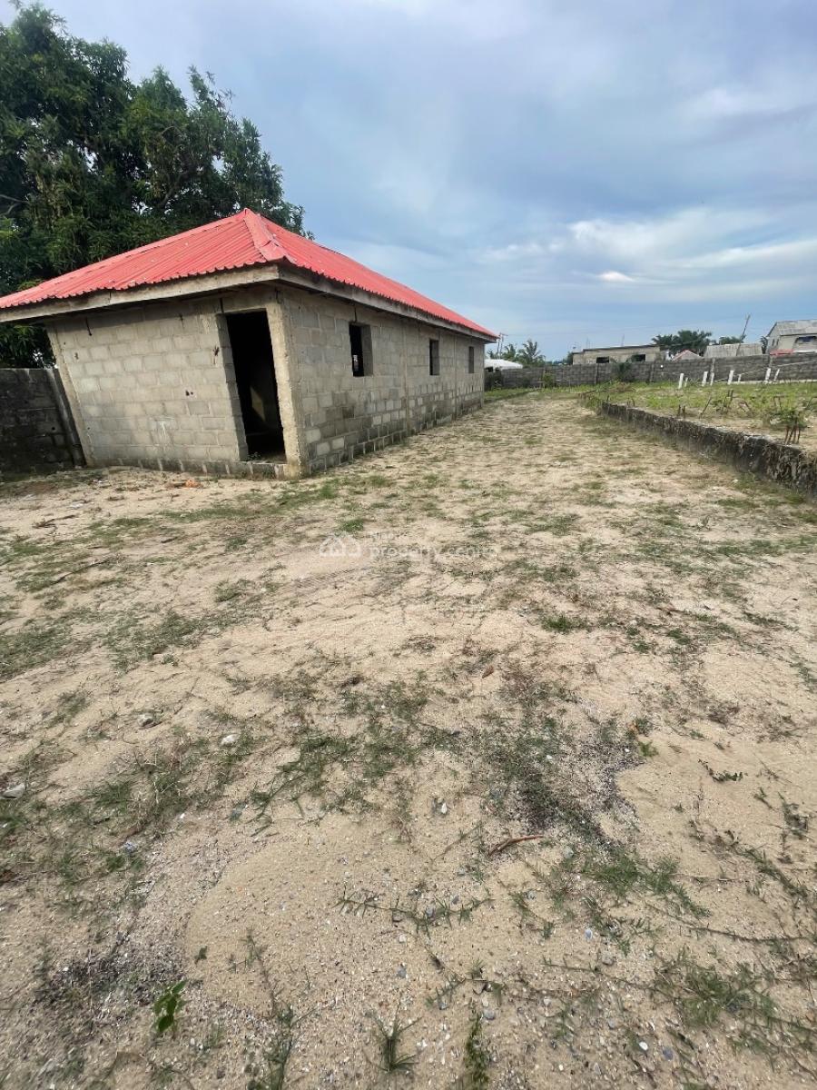 2 & Half Plots of Commercial Land with Bungalow and Foundation, Facing Dangote Refinery Expressway, Ibeju Lekki, Lagos, Commercial Land for Sale
