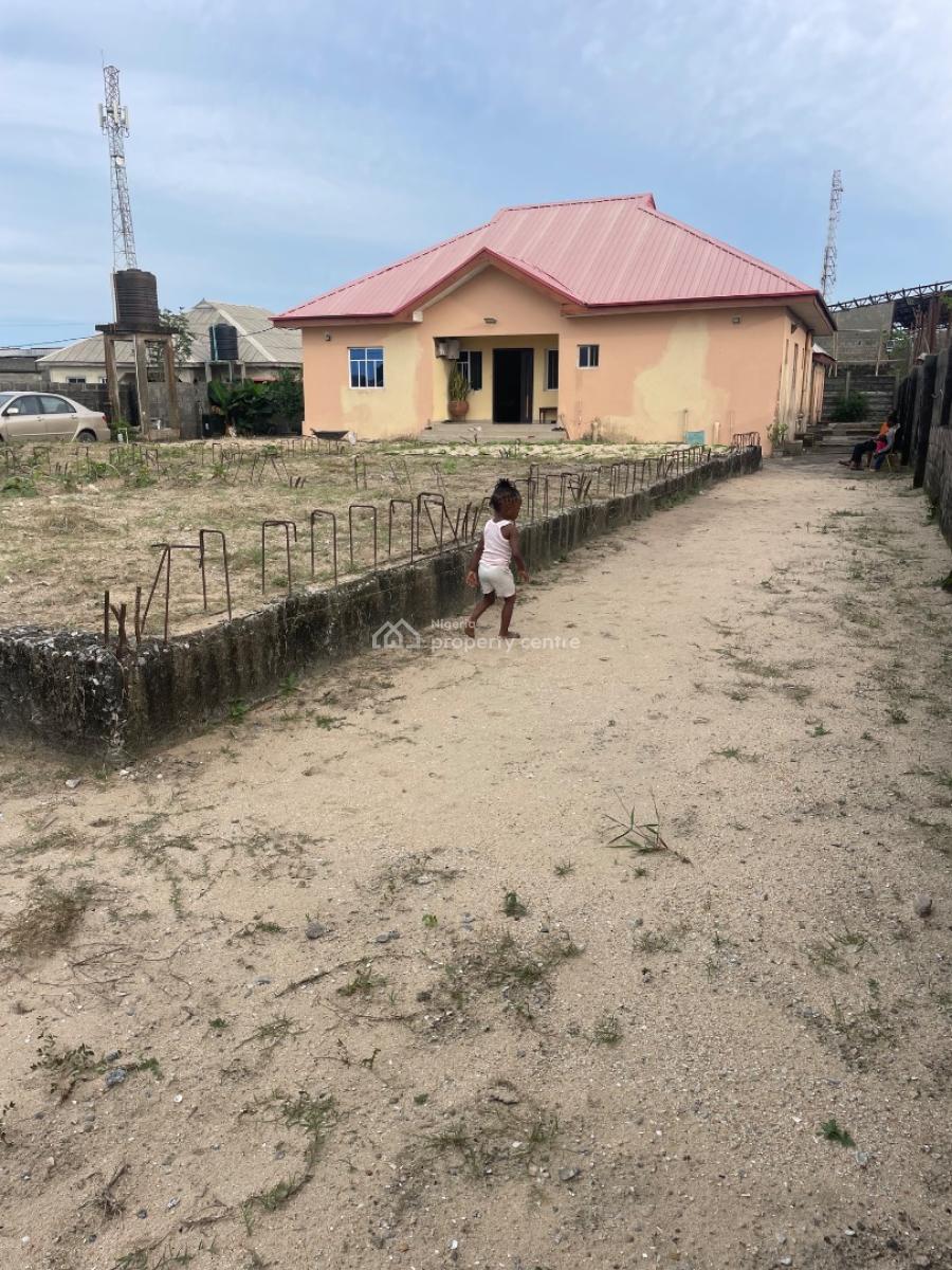 2 & Half Plots of Commercial Land with Bungalow and Foundation, Facing Dangote Refinery Expressway, Ibeju Lekki, Lagos, Commercial Land for Sale