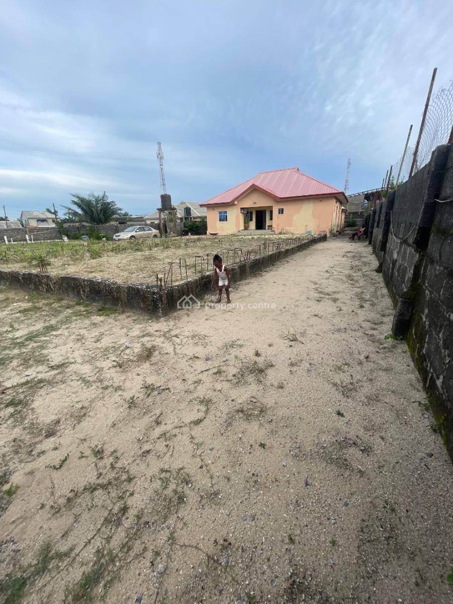 2 & Half Plots of Commercial Land with Bungalow and Foundation, Facing Dangote Refinery Expressway, Ibeju Lekki, Lagos, Commercial Land for Sale
