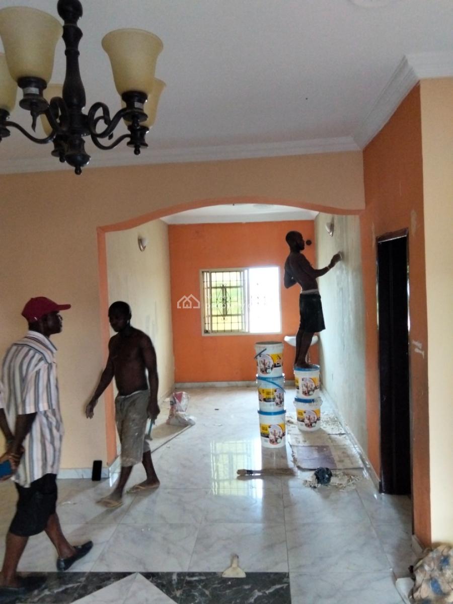 Executive 3 Bedroom Flat with Pop Finishing, Off Victor Olaleye Street Obawole Ogba Ifako Ijaya Lga, Ogba, Ikeja, Lagos, Flat / Apartment for Rent
