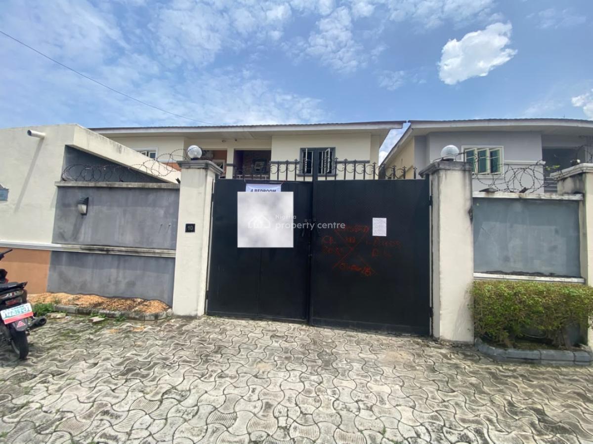 4 Bedroom Semi Detached Duplex, Chevron, Lekki, Lagos, Semi-detached Duplex for Rent