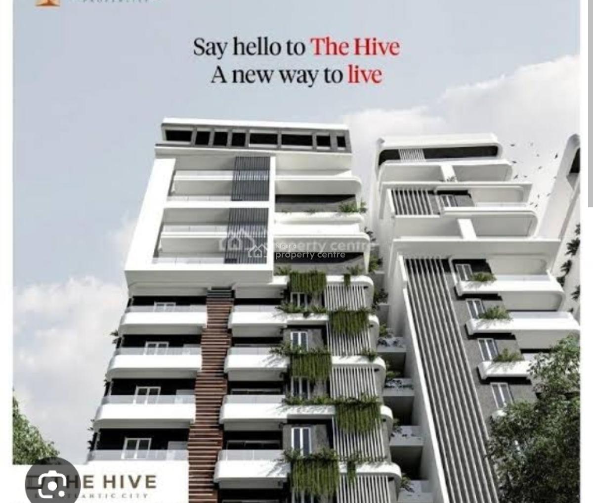 3 Bedroom Flat with Bq 200sqm Offplan, The Hive, Eko Atlantic City, Lagos, Flat / Apartment for Sale