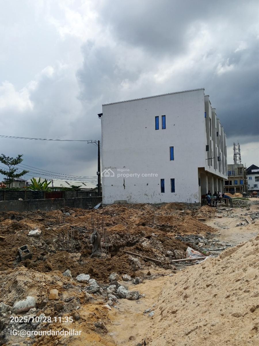 Newly Constructed 3 Bedroom Terrace Duplex with a Bq, Ado Road, Ajah, Ajah, Lagos, Terraced Duplex for Sale