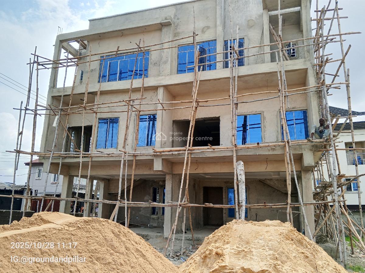 Newly Constructed 3 Bedroom Terrace Duplex with a Bq, Ado Road, Ajah, Ajah, Lagos, Terraced Duplex for Sale