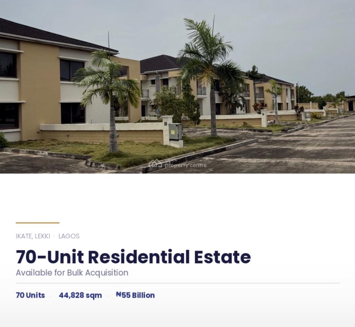 Exclusive Investment Opportunity: Bulk Residential Estate, Ikate, Lekki, Lagos, Commercial Property for Sale