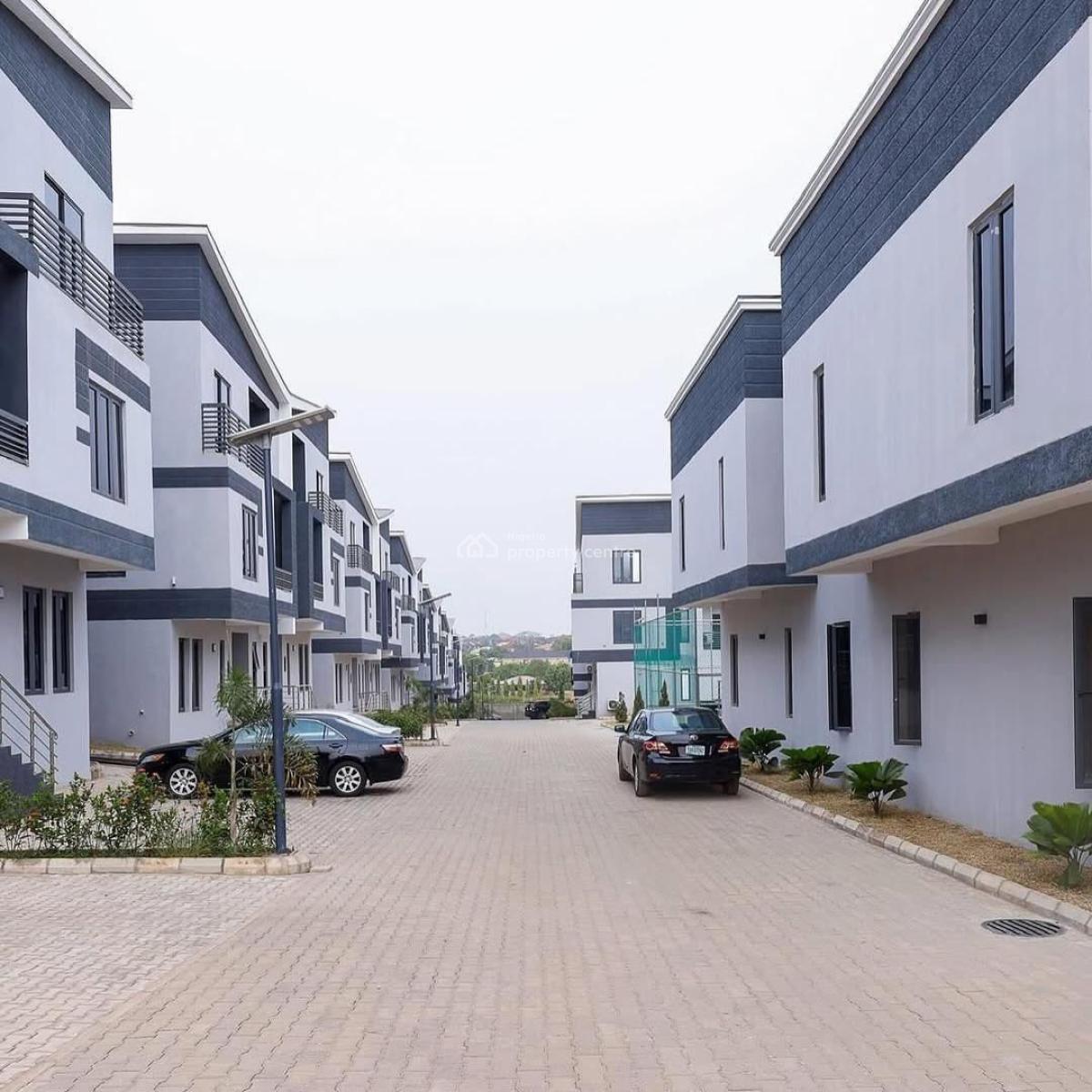 Newly Built 4 Bedroom Semi-detached Duplex with Bq, Kado, Abuja, Terraced Duplex for Rent