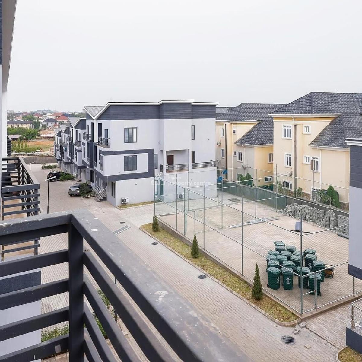 Newly Built 4 Bedroom Semi-detached Duplex with Bq, Kado, Abuja, Terraced Duplex for Rent